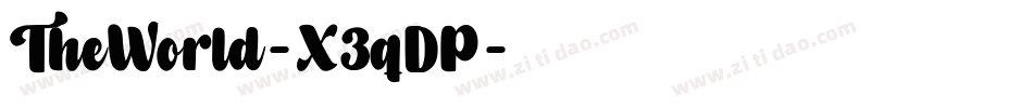 TheWorld-X3qDP字体转换