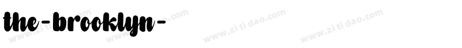 the-brooklyn字体转换