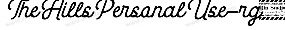 TheHillsPersonalUse-rg3A8字体转换