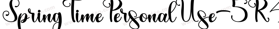 SpringTimePersonalUse-5R4a字体转换