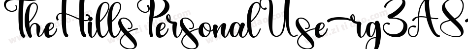 TheHillsPersonalUse-rg3A8字体转换