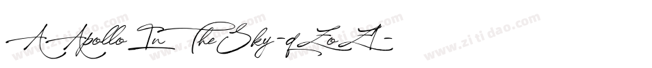 AApolloInTheSky-qZoZ1字体转换