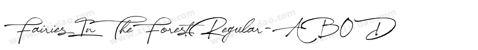 FairiesInTheForestRegular-AB0D字体转换