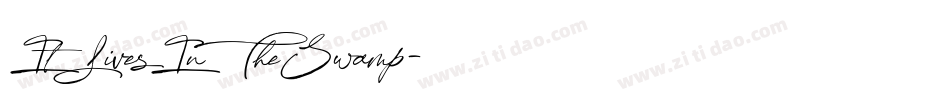 ItLivesInTheSwamp字体转换