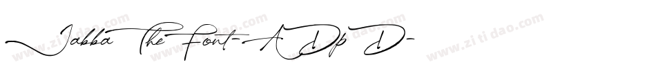 JabbaTheFont-ADpD字体转换