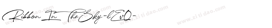 RibbonInTheSky-lEv0字体转换