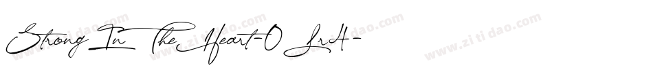 StrongInTheHeart-0Lr4字体转换