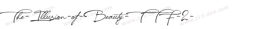 The-Illusion-of-Beauty-TTF-2字体转换