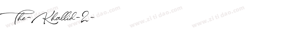 The-Khallid-2字体转换