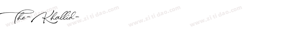 The-Khallid字体转换