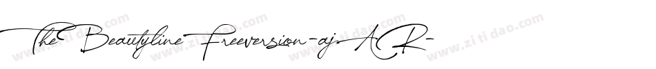 TheBeautylineFreeversion-ajAR字体转换