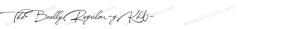 TheBeellyRegular-gKd6字体转换