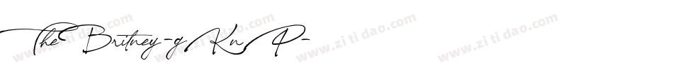 TheBritney-gKnP字体转换 TheBritney-gKnP字体转换