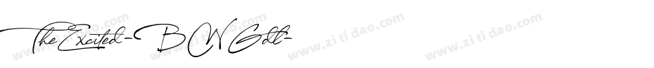 TheExcited-BWGdl字体转换 TheExcited-BWGdl字体转换