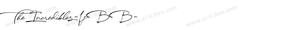 TheIncredibles-1jBB字体转换 TheIncredibles-1jBB字体转换