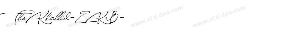 TheKhallid-EKr8字体转换