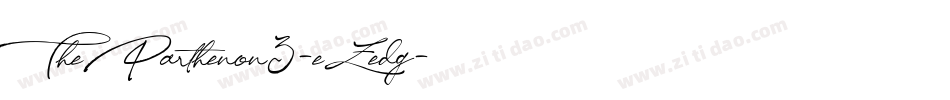 TheParthenon3-eZedg字体转换