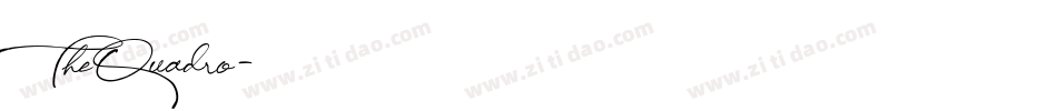 TheQuadro字体转换