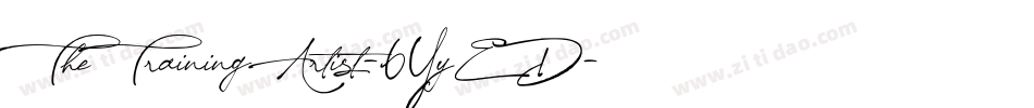 TheTrainingArtist-6YyED字体转换