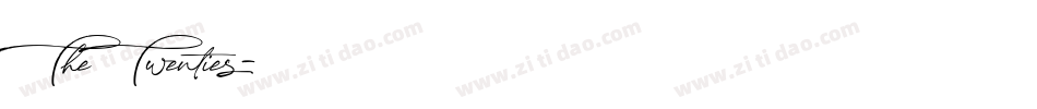 TheTwenties字体转换
