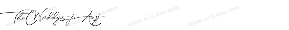 TheWaddys-jAwj字体转换 TheWaddys-jAwj字体转换