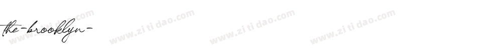 the-brooklyn字体转换