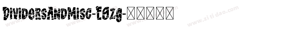 DividersAndMisc-E9zg字体转换