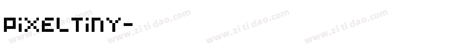 PixelTiny字体转换