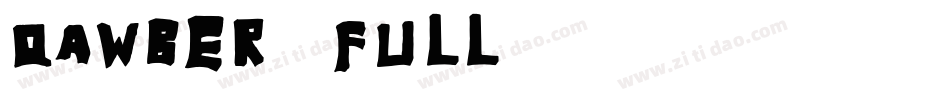 Qawber-FULL字体转换