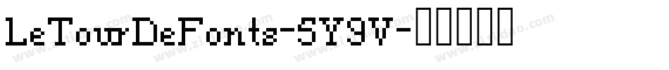LeTourDeFonts-5Y9V字体转换
