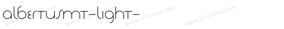 AlbertusMT-Light字体转换