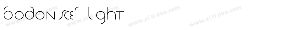 BodoniSCEF-Light字体转换