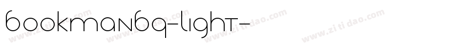 BookmanBQ-Light字体转换