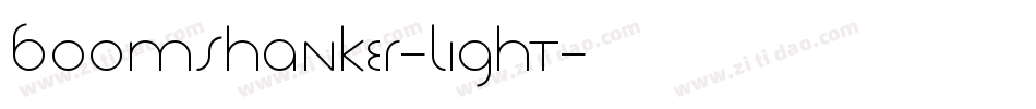 Boomshanker-Light字体转换