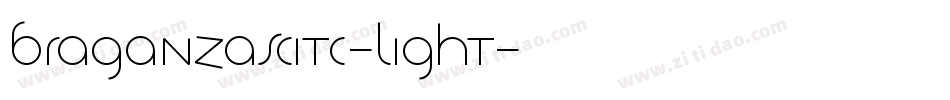 BraganzaSCITC-Light字体转换