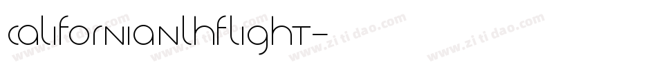 CalifornianLHFLight字体转换