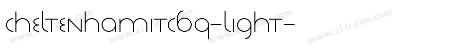 CheltenhamITCBQ-Light字体转换