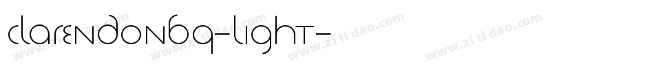 ClarendonBQ-Light字体转换
