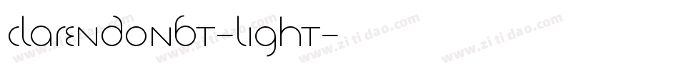 ClarendonBT-Light字体转换