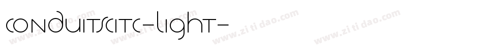 ConduitSCITC-Light字体转换