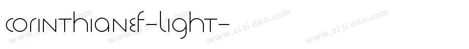 CorinthianEF-Light字体转换