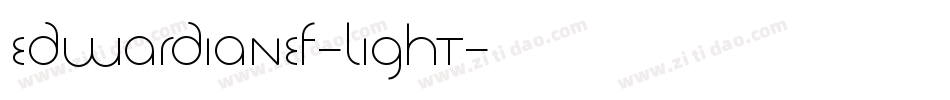 EdwardianEF-Light字体转换