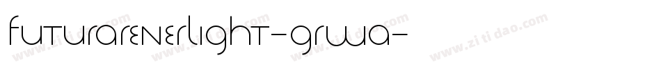 FuturarenerLight-GrwA字体转换