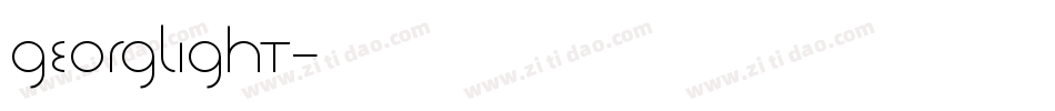 GeorgLight字体转换
