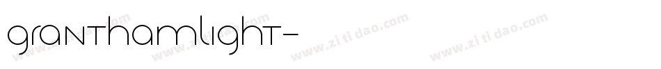 GranthamLight字体转换