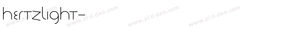 HertzLight字体转换