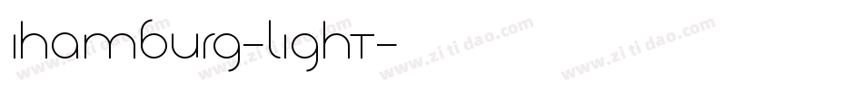 Ihamburg-Light字体转换