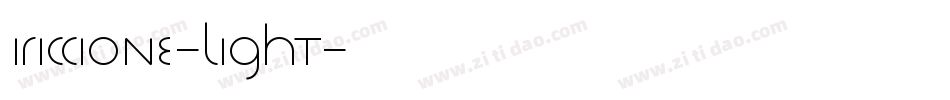 Iriccione-Light字体转换