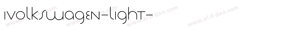 Ivolkswagen-Light字体转换
