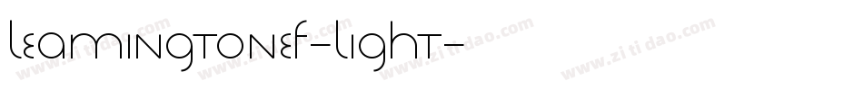LeamingtonEF-Light字体转换